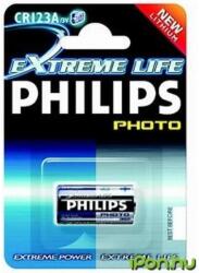 Philips ExtremeLife CR123A 3V gombelem (CR) 1db
