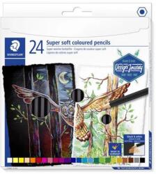 STAEDTLER Design Journey Super Soft színes ceruza készlet hatszögletű 24 különböző szín