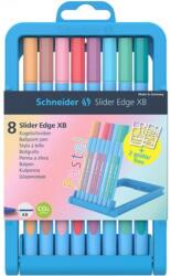 Schneider Golyóstoll készlet 0.7 mm kupakos Slider Edge XB Pastel 8 különböző pasztell szín