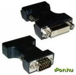  VGA/D-Sub DVI-I Átalakító Fekete 3cm 68029 (68029)