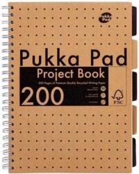 Pukka Pad Kraft project book Spirálfüzet A4 vonalas 100 lap (9566-KRA)