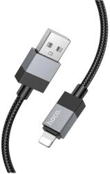 hoco. iPhone 5C HOCO X110 adatkábel USB - lightning, cipőfűző, FEKETE (X110_USB_L_B)