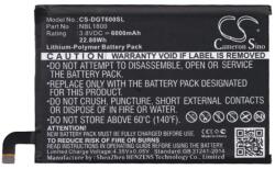 Cameron Sino Homtom HT6 CAMERON SINO Li-Polymer akku 3.8V/6000mAh, Doogee NBL1800 kompatibilis, FEKETE (CS-DGT600SL)