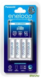 Panasonic KKJ51MCC40E Eneloop Timer töltő + 1900mAh ceruza akkumulátor (AA) 4db (KKJ51MCC40E)