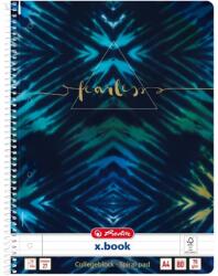 Herlitz 50044160 Spirálfüzet A4 80lapos perforált vonalas Batik Fearless (50044160)