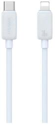 USAMS KY adatkábel (Type-C - lightning. 30W. gyorstöltő. 100cm) FEHÉR (SJ692USB02)