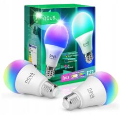 NOUS P3 okos Tuya Wi-Fi RGB izzó E27 2db (NOU-LAM-P3-E27-RGB-TUYA-x2)