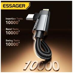 Essager William USB-A/USB-C - Lightning kábel 3A 2m EXCATL-WLA0G-P (6972336331100)