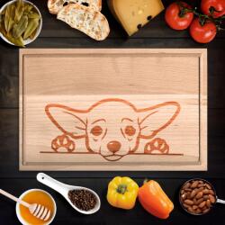  Chihuahua egyedi vágódeszka bükkfa kicsi 305x20cm WDWR-vd-116 (WDWR-vd-116)