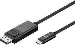 Goobay USB 2.0 Type C DisplayPort Átalakító Fekete 1.2m 79295 (79295)