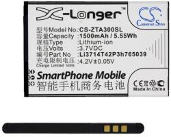 Cameron Sino Li-Ion akku 3.7V/1500mAh, ZTE Li3714T42P3h765039 kompatibilis, FEKETE (CS-ZTA300SL)