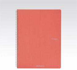 Fedrigoni Ecoqua A4 70 lapos sima spirálfüzet korall (19290005)