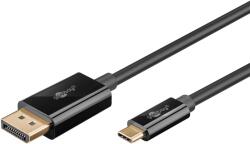 Goobay USB 3.1 Type C DisplayPort 1.2/1.2a Átalakító Fekete 1m 75704 (75704)