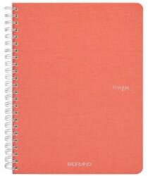 Fedrigoni Ecoqua A5 70 lapos kockás spirálfüzet korall (19148105)