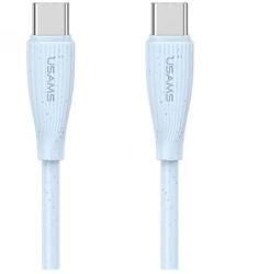 USAMS GREEN SERIES adatkábel Type-C - Type-C, 100cm, VILÁGOSKÉK (SJ716USB03)