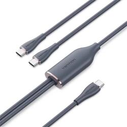 Vention USB 2.0 Type C Elosztó Fekete 1.5m CTMBG (CTMBG)