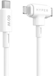 Targus USB 2.0 Type C Lightning + USB Type C Töltő/adat Fehér 1.5m HJ4010WHGL (HJ4010WHGL)