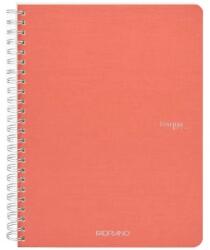 Fedrigoni Ecoqua A5 70 lapos vonalas spirálfüzet korall (19148205)