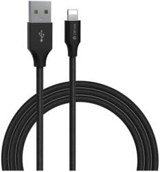DEVIA iPhone 5S DEVIA GRACIOUS adatkábel USB - lightning, 100cm, FEKETE (EC404_B)