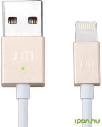 JUSTMOBILE USB Lightning Töltő/adatkábel Arany 1.2m DC818GD (DC818GD)