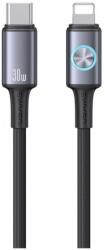 USAMS HUAN adatkábel (Type-C - lightning. 30W. PD gyorstöltő. 120cm) SÖTÉTSZÜRKE (SJ753USB01)