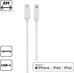 Cellect USB 2.0 Type C Lightning Töltő/adat Fehér 2m MDCU-IPHMFI2-TYPEC-W (MDCU-IPHMFI2-TYPEC-W)
