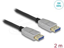 Delock DisplayPort 2.0 Összekötő Fekete-Szürke 2m 80266 (80266)