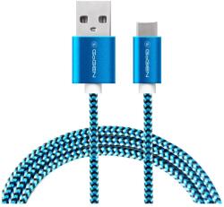 GOGEN Type-C USB kábel 1m borított kék DBKF-GOGUSBAC100MM26 (DBKF-GOGUSBAC100MM26)