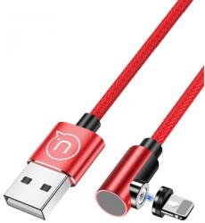 USAMS USB Lightning Töltő/adatkábel Piros 1m SJ444USB02 (SJ444USB02)
