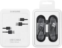 Samsung adatkábel 2db USB - Type-C, 150cm, FEKETE (EP-DG930MBE)