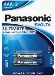 Panasonic EVOLTA szupertartós elem AAA, alkáli, 2db/csomag (LR03EGE-2BP)