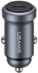 USAMS CC321 Autós töltő USB-C 30W sötétszürke (CC321)