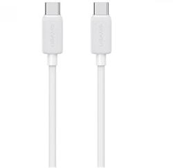 USAMS KY adatkábel Type-C - Type-C, 200cm, FEHÉR (SJ696USB02)