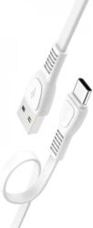hoco. X40 adatkábel USB - Type-C, lapos kábel, FEHÉR (HC711700)