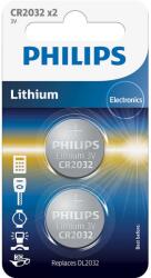 Philips Minicells CR2032 Lithium gombelem (CR) 3V 2db (CR2032P2/01B)