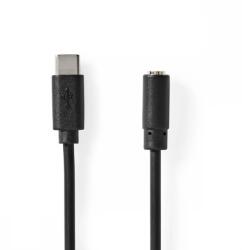 Nedis USB 2.0 Type C Jack Átalakító Fekete 1m CCGL65960BK10 (CCGL65960BK10)