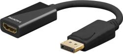 Goobay HDMI DisplayPort 1.2/1.2a Átalakító Fekete 10cm 67881 (67881)