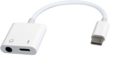 Gembird USB 2.0 Type C USB 2.0 Type C + Jack Átalakító Fehér 10cm A-CM-3.5FP-01 (A-CM-3.5FP-01)
