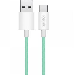 LogiLink USB 2.0 Type C Átalakító Zöld 50cm CU0326 (CU0326)