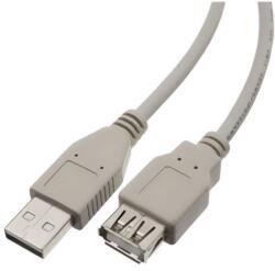 Gigapack kábel hosszabbító usb - usb, törésgátló, világosszürke (GP-33045)