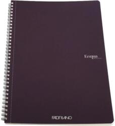 Fedrigoni Ecoqua A4 70 lapos vonalas spirálfüzet lila (19290212)
