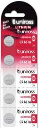 Uniross CR1616 3V lithium gombelem (CR) 5db