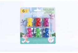 SaKOTA Creative Jungle Maci plasztik zsírkréta készlet 6 db (CFA2834)