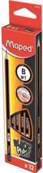 Maped BLACK PEPS grafitceruza B háromszögletű 12 db