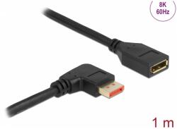 Delock DisplayPort 1.4 Összekötő Fekete 1m 87077 (87077)