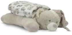 Lorelli Poffy Duo takaró 75x90cm párnával 45x30cm - White BeigeTeddy Bear (3800166122267)