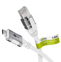 Goobay USB 3.1 Type C RJ-45 Átalakító Fehér 3m 74177 (74177)