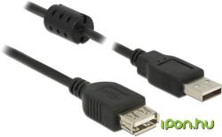 Delock USB Hosszabbító Fekete 1.5m 84884 (84884)