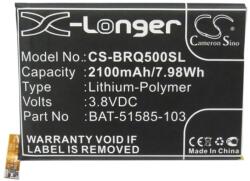 Cameron Sino BlackBerry Q5 CAMERON SINO Li-Polymer akku 3.8V/2100mAh, Blackberry BAT-51585-003 kompatibilis, FEKETE (CS-BRQ500SL)