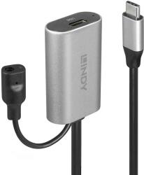 Lindy USB 3.1 Type C Hosszabbító Fekete 5m 43271 (43271)